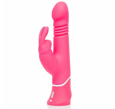 Pulsowibrator - Happy Rabbit Thrusting Realistic Vibrator Pink